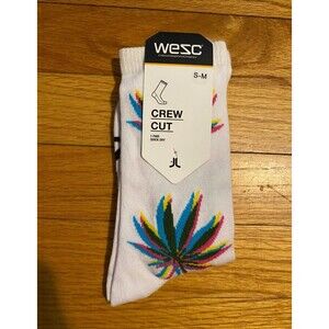 WESC Kennedy MJ Crew Socks S-M NWT